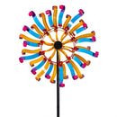 Cottage Garden Wind Spinner, Curled Ray Spin, 74"H