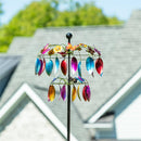 Cottage Garden Wind Spinner, Leaf & Butterfly Spinner, 74"H