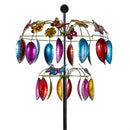Cottage Garden Wind Spinner, Leaf & Butterfly Spinner, 74"H