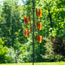 Hillside Pasture Wind Spinner, Stacked Slat Spin, 81"H