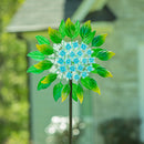 Metal Hydrangea Spinner 74"H