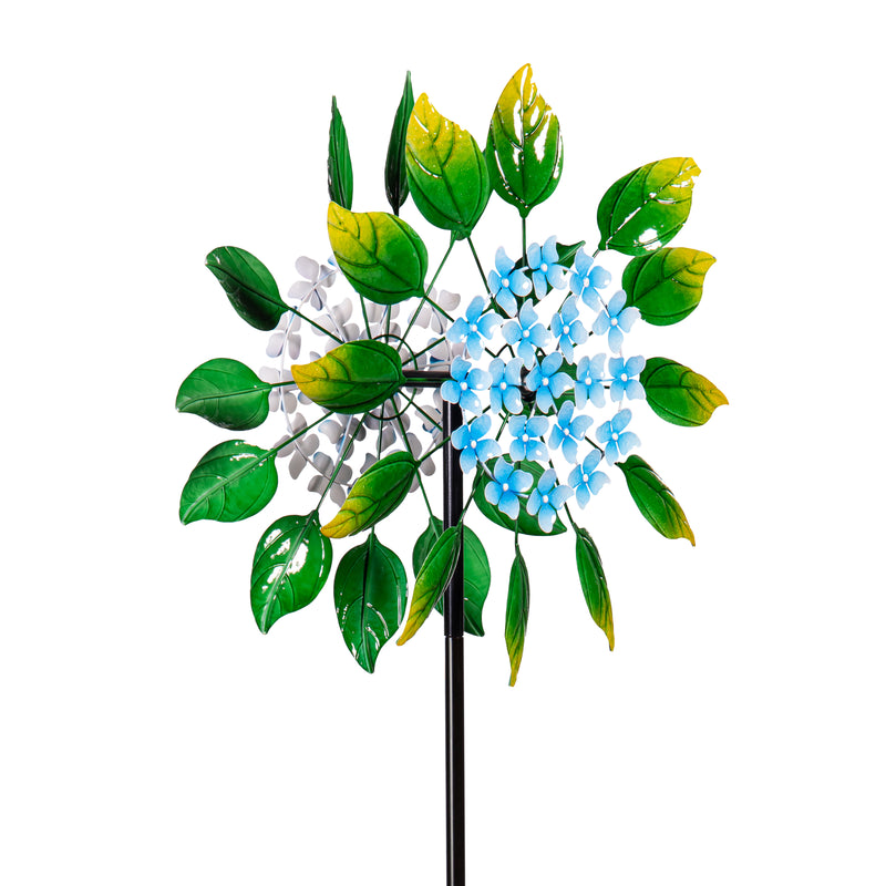 Metal Hydrangea Spinner 74"H