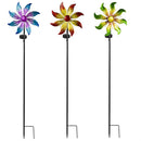 Solar Metal Flower Wind Spinner, 3 Styles, 12PCS CDU