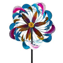 Cottage Garden Wind Spinner, Multi-Layer Bloom Spinner, 74"H