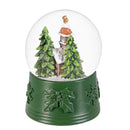 Heartfelt Cheer Water Globe Resin Church and Snowman with Music, 4"L x 5.35"H