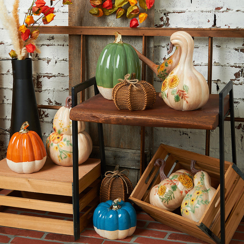 Blue & Khaki LG Pumpkin Fig