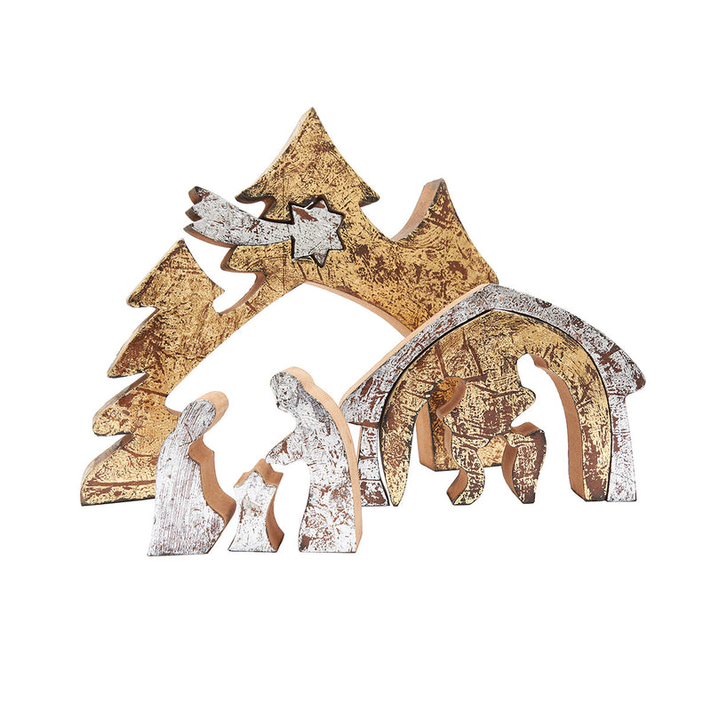 MDF Foil Puzzle Nativity Fig