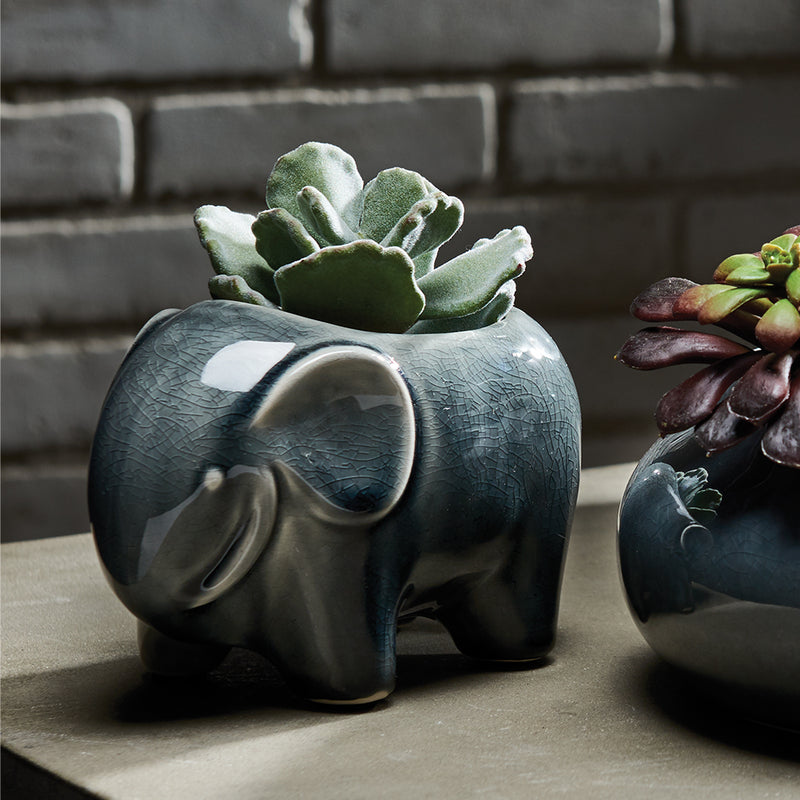 NAPA Home & Garden, JAVA ELEPHANT POTS, SET OF 2,XN234