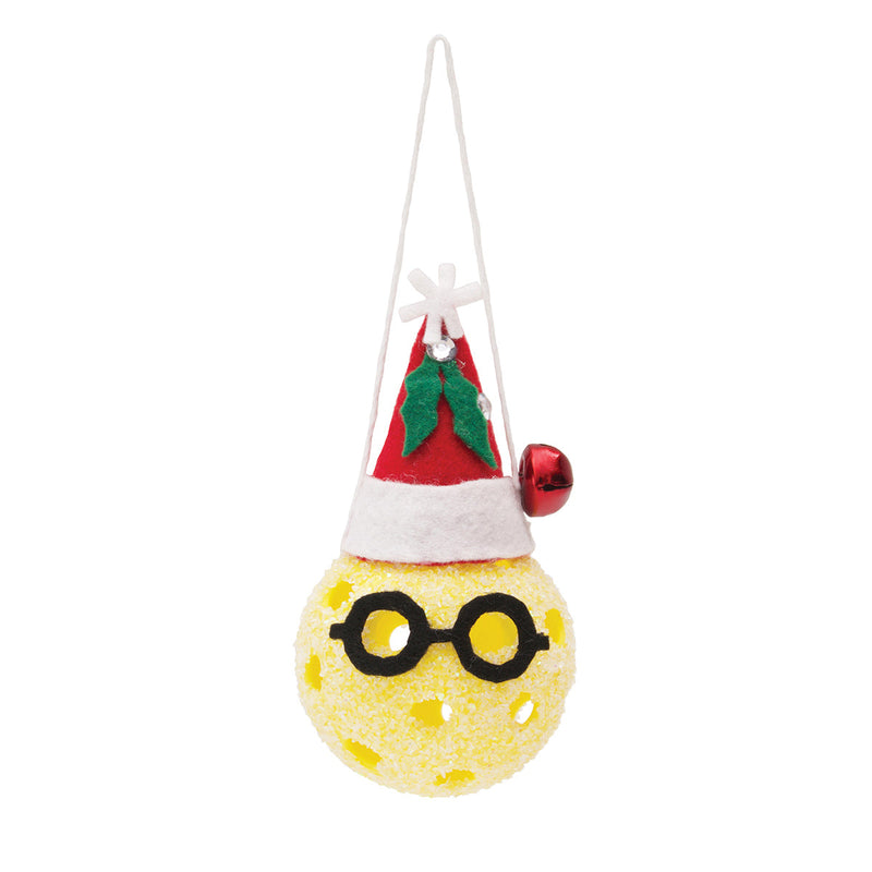 Pickle Ball Santa Ornament