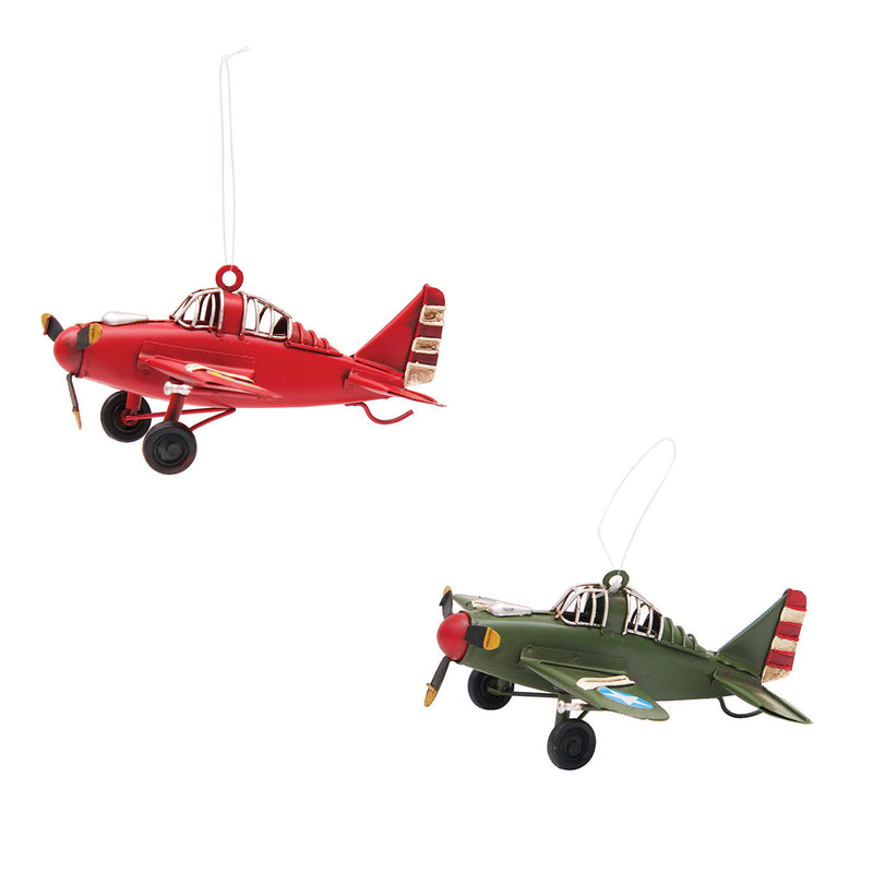Red & Green Biplane, A/2