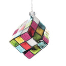 Blown Glass Rubik's Cube Orn