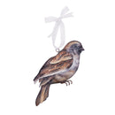 Metal/Capiz Sparrow Orn