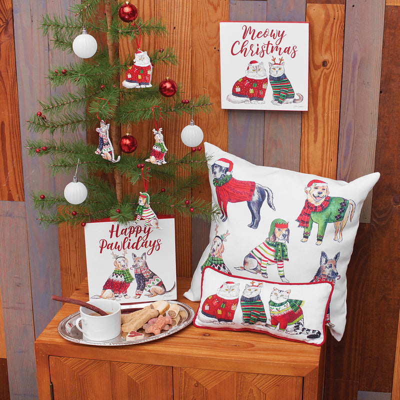 Meowy Christmas Wall Art