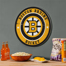 Boston Bruins 2025 Round Door Décor with Hanging Rope, 18x18