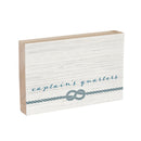 Monogram Blank Captains Quarters Plock 12x8"