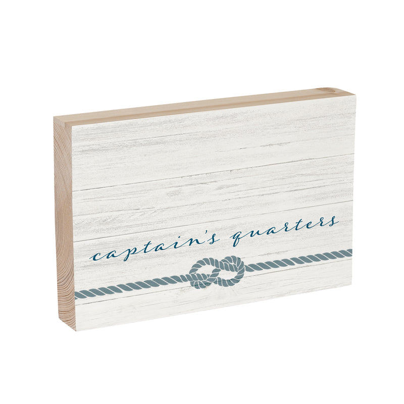 Monogram Blank Captains Quarters Plock 12x8"