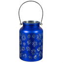 Red, White, & Bloom LED Table Decor Glass Lantern Patriotic Program, Asst of 3, 10"H