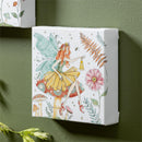 Garden of Wonder Indoor Wall Decor, Textile, Fairy Canvas, 8" H x 8" W, Asst of 2