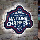 University of Connecticut, Womens NCAA Basketball Champions LED Wall Decor, Glazelite, Shaped Logo