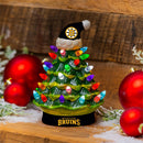 8" LED Ceramic Christmas Tree, Boston Bruins 2025