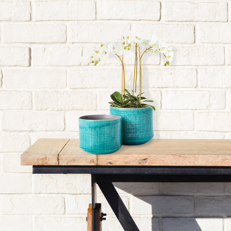NAPA Home & Garden, SERGE POTS, SET OF 2,YG406GRL