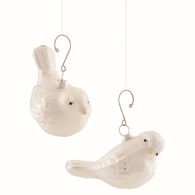 NAPA Home & Garden, BIRD GLASS ORNAMENTS, SET OF 2,Z5102WHS