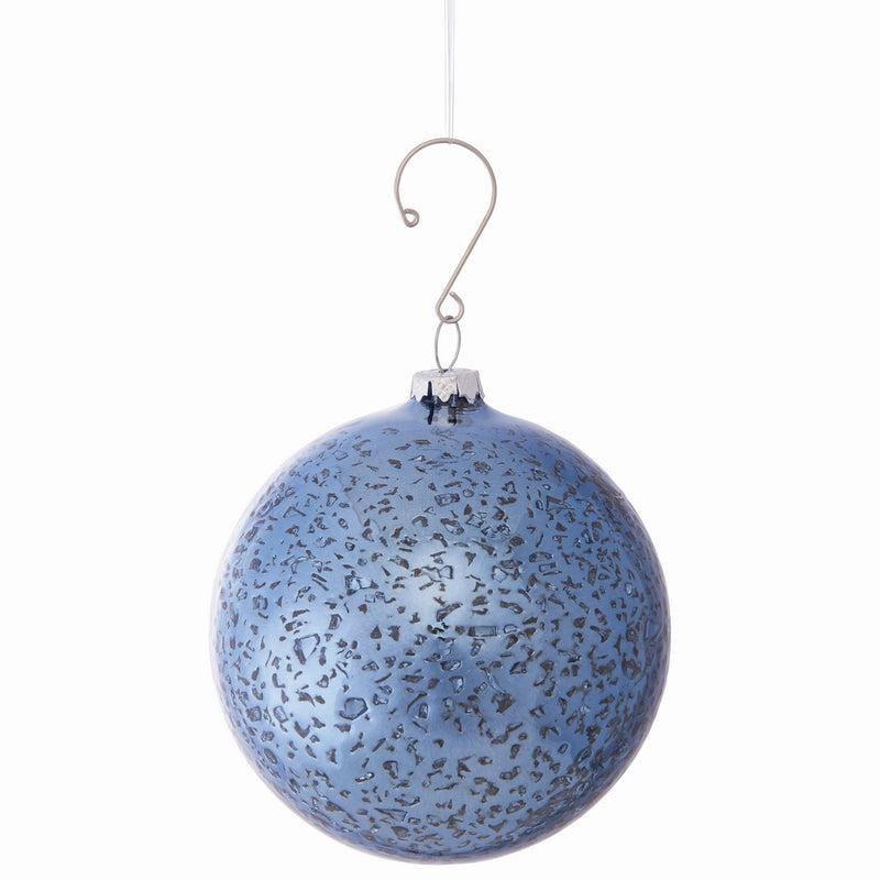 NAPA Home & Garden, ICE GLASS BALL ORNAMENT 4",Z5127BL