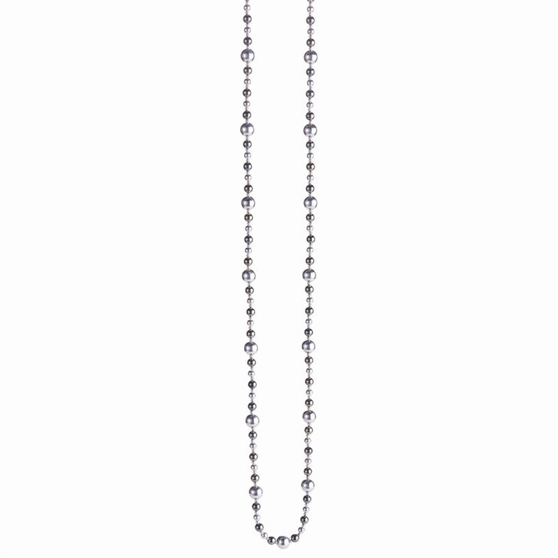 Napa Home Garden, BALL BEAD GARLAND 72" SILVER/SMOKE,z5351sv