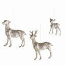 Napa Home Garden, DEER FAMILY ORNAMENTS ,SET OF 3,z5552pl