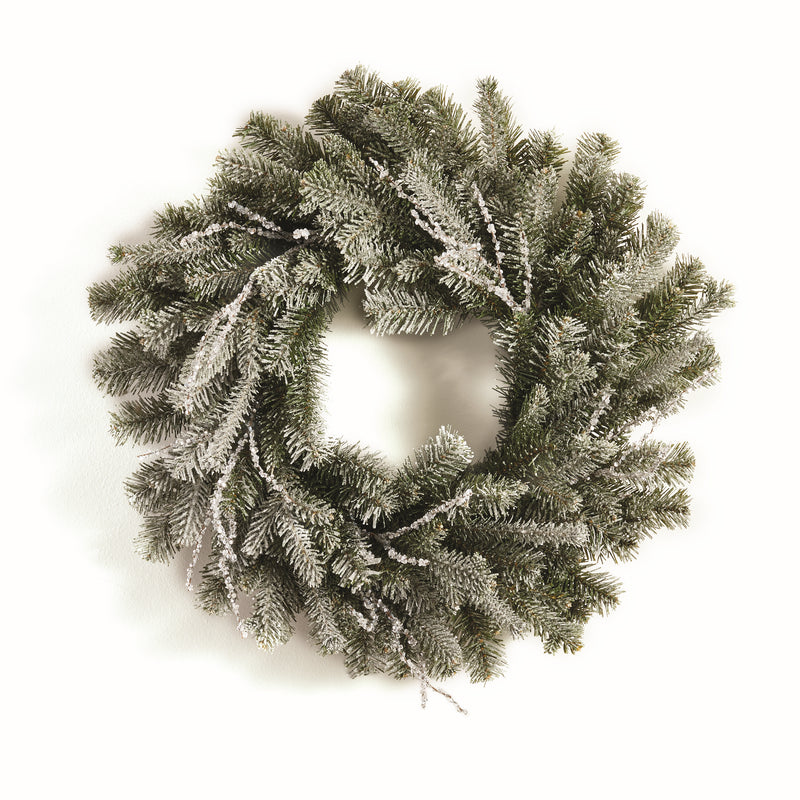 NAPA Home & Garden, ICED PINE AND TWIG WREATH 24",Z6162GRC
