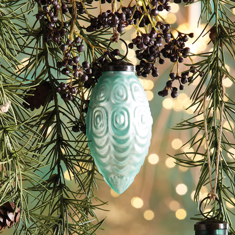 NAPA Home & Garden, GREENHOUSE GLASS DROP ORNAMENT 5"H,Z7026GRL