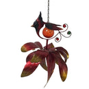 Solar Kinetic Hanging Bird Spinner, Cardinal