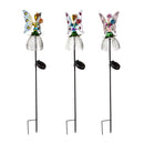 36" Fiber Optic Solar Fairy Garden Stakes, 3 Asst, 4 of Each, 12 Piece CDU