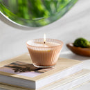 SDS HD 7oz Ribbed Cupcake Glass Candle Rose Smoke