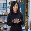 SDS HD 7oz Ribbed Cupcake Glass Candle Rose Smoke