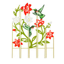 Metal 5 Panel Garden Stake, hummingbird