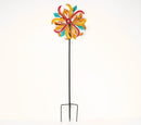 Dual Sided Rainbow with Gemstones Wind Spinner, Multi