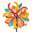 Dual Sided Rainbow with Gemstones Wind Spinner, Multi