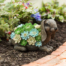 Solar Resin Succulent Rabbit