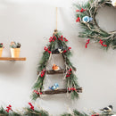 Snowbirds Swag, Bird Perched Hanging Artificial Decor, 22"H