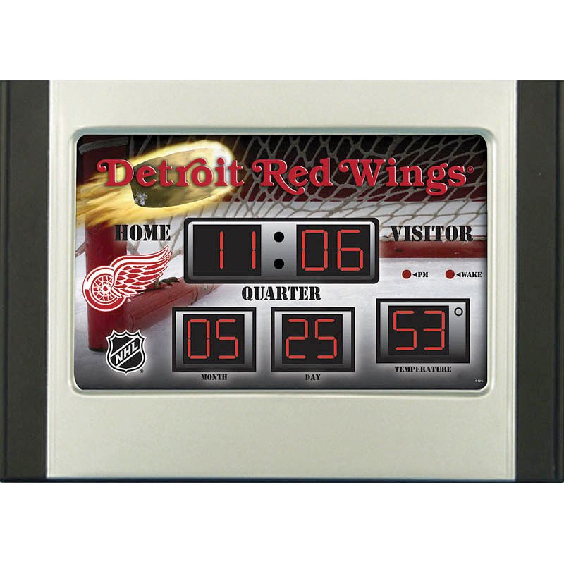 6.5"x9" Scoreboard Desk Clock(NG) - Detroit Redwings,0128907
