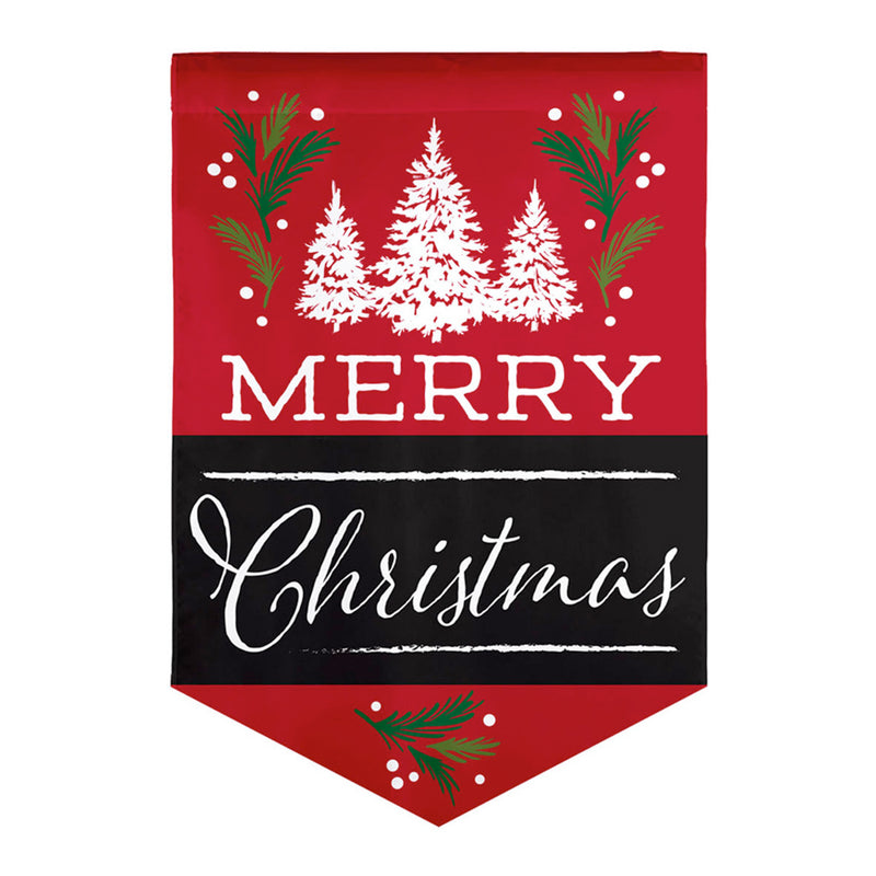 Merry Christmas Burlap House Flag,13b10008