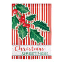 Christmas Greetings Burlap House Flag,13b12223