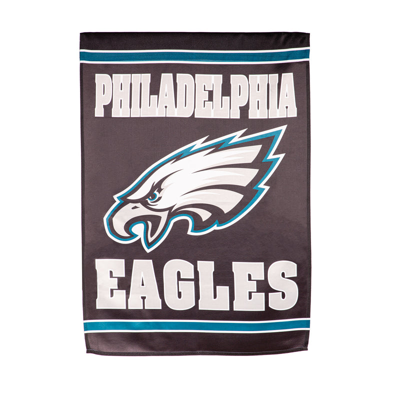 Embossed Suede Flag, House Size, Philadelphia Eagles,13es3823