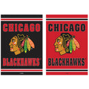 Embossed Suede Flag, House Size, Chicago Blackhawks,13es4355
