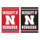 Embossed Suede Flag, House Size, University of Nebraska,13es949