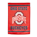 Embossed Suede Flag, House Size, Ohio State University,13es973