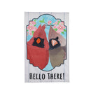 Friendly Cardinals House Linen Flag,13l10351