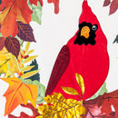 Hello Fall Cardinal Wreath House Linen Flag,13l11063