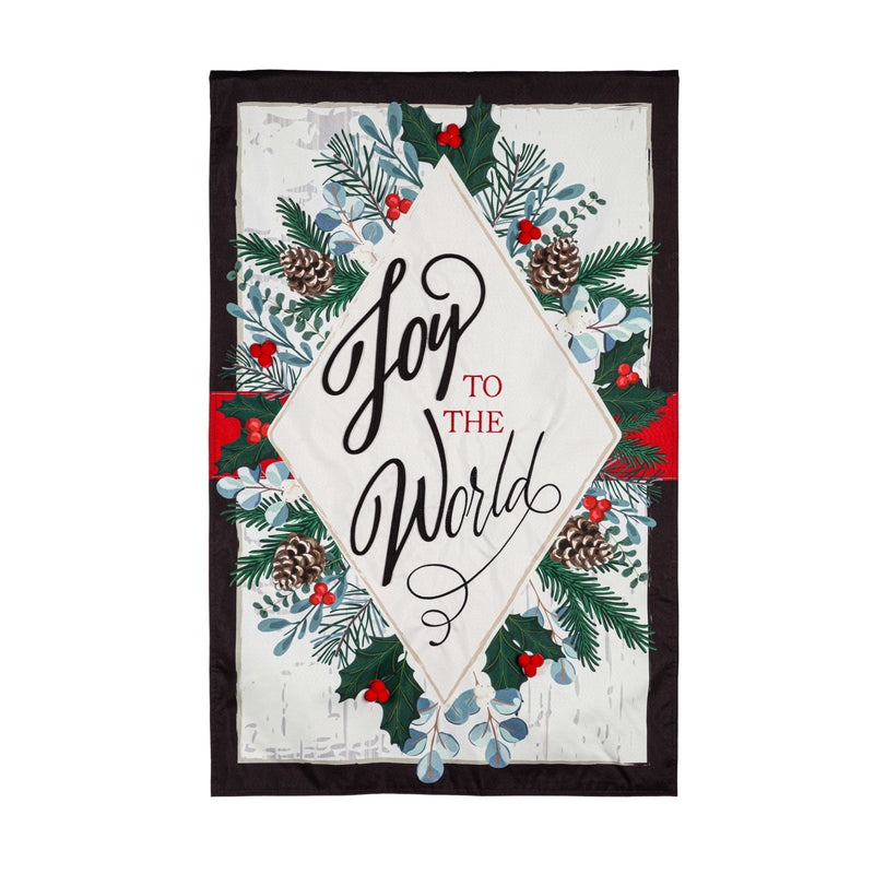 Joy to the World Linen House Flag,13l11240
